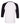 Rear View of White/ Black Three-Quarter Sleeve Baseball Tee - 3200