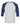 Rear View of White Fleck/ Navy Triblend Three-Quarter Sleeve Baseball Tee - 3200