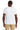 Rear View of White Jerzees Classics Unisex Cotton T-Shirt 363M plain