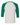 Rear View of White/ Kelly Three-Quarter Sleeve Baseball Tee - 3200