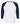 Rear View of White/ Navy Raglan Three-Quarter Sleeve Baseball T-Shirt - 5540