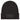 RECYCLED BLACK Patch rPET Knit Beanie With Cuff plain grouped