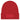 RECYCLED RED Patch rPET Knit Beanie With Cuff plain grouped