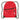 Red - Black Daypack - Drawstring Backpack - 210D Polyester plain