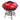Red Cuisinart Outdoors® 14" Charcoal Grill plain