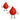 Red Droplet Stress Reliever Figurine plain