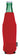Red Koozie® Neoprene Zip-Up Bottle Cooler plain