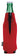 Red Koozie® Neoprene Zip-Up Bottle Cooler plain