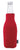 Red Koozie® Zip-Up Bottle Cooler with Opener plain