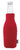 Red Koozie® Zip-Up Bottle Cooler with Opener plain