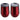 Red Onyx 12 oz Stainless Steel/Polypropylene Wine Goblet plain