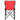 RED rPET Folding Chair With Carrying Bag plain grouped