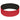 RED WITH BLACK 1" Silicone Bracelet plain grouped