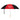 RED WITH BLACK 60" Arc Golf Umbrella  grouped