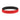 RED WITH BLACK Colored Letter Silicone Bracelet plain grouped