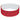 RED WITH WHITE 1" Silicone Bracelet plain grouped