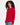 Red Women's Cotton Relaxed Long Sleeve T-Shirt - 3911