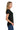 Right View of Black Gildan Women's Heavy Cotton 100% Cotton T-Shirt. 5000L plain