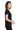 Right View of Black Gildan Women's Ultra Cotton 100% US Cotton T-Shirt. 2000L plain