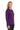 Right View of Bright Purple Port Authority Women's Silk Touch Performance Long Sleeve Polo. L540LS plain