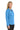 Right View of Carolina Blue Port Authority Women's Silk Touch Performance Long Sleeve Polo. L540LS plain