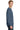 Right View of Denim Blue Port & Co Beach Wash Garment-Dyed Crewneck Sweatshirt PC098 plain
