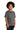 Right View of Graphite Hthr Gildan - Youth Heavy Cotton 100% Cotton T-Shirt. 5000B plain