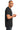 Right View of Hthr Dark Grey Gildan 100% Ring Spun Cotton T-Shirt. 980 plain
