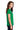 Right View of Irish Green Gildan Women's Ultra Cotton 100% US Cotton T-Shirt. 2000L plain