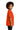 Right View of Orange Gildan - Youth Heavy Cotton 100% Cotton T-Shirt. 5000B plain