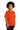 Right View of Orange Gildan - Youth Heavy Cotton 100% Cotton T-Shirt. 5000B plain