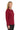 Right View of Red Port Authority Women's Silk Touch Performance Long Sleeve Polo. L540LS plain