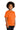 Right View of S Orange Gildan - Youth Heavy Cotton 100% Cotton T-Shirt. 5000B plain