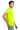 Right View of Safety Green Gildan - Ultra Cotton 100% US Cotton T-Shirt with Pocket. 2300 plain