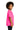 Right View of Safety Pink Gildan - Youth Heavy Cotton 100% Cotton T-Shirt. 5000B plain