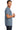 Right View of Stone Blue Gildan - Ultra Cotton 100% US Cotton T-Shirt. 2000 plain