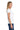 Right View of White Gildan Women's Heavy Cotton 100% Cotton T-Shirt. 5000L plain