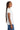 Right View of White Gildan Women's Ultra Cotton 100% US Cotton T-Shirt. 2000L plain
