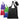 Santorini - Foldaway Shopping Tote Bag - 210D Polyester plain grouped