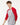 Sport Grey/ Red Raglan Three-Quarter Sleeve Baseball T-Shirt - 5540