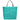 Teal - Gray Julian RPET - Recycled Non-Woven Shopping Tote Bag plain