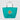 Teal - Gray Julian RPET - Recycled Non-Woven Shopping Tote Bag