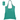 Teal - Gray Santorini RPET - Recycled Foldaway Shopping Tote Bag plain
