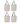 Tonga Recycled 5oz Cotton Colored Handle Shopping Tote Bag - 11L plain grouped