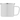 White - Chrome Wyoming - 13 oz. Enamel-Coated Campfire Mug with Stainless Rim plain