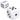 White Dice Stress Reliever plain