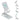 White Ellipse 360 Degree Rotation Heavy Duty Phone Stand