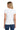 White Gildan Women's Heavy Cotton 100% Cotton T-Shirt. 5000L plain