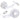 White Quiet Breeze Rechargeable Hand Fan with Carabiner plain