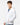 White Unisex Zipper Fleece Hoodie - 3331